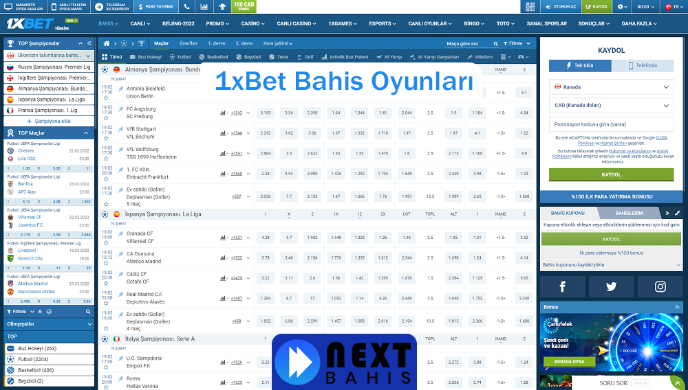 1xBet Bahis Oyunları - NextBahis 1xBet Bahis Oyunları