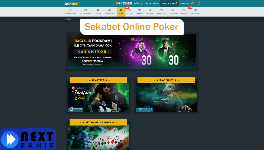 Sekabet Online Poker