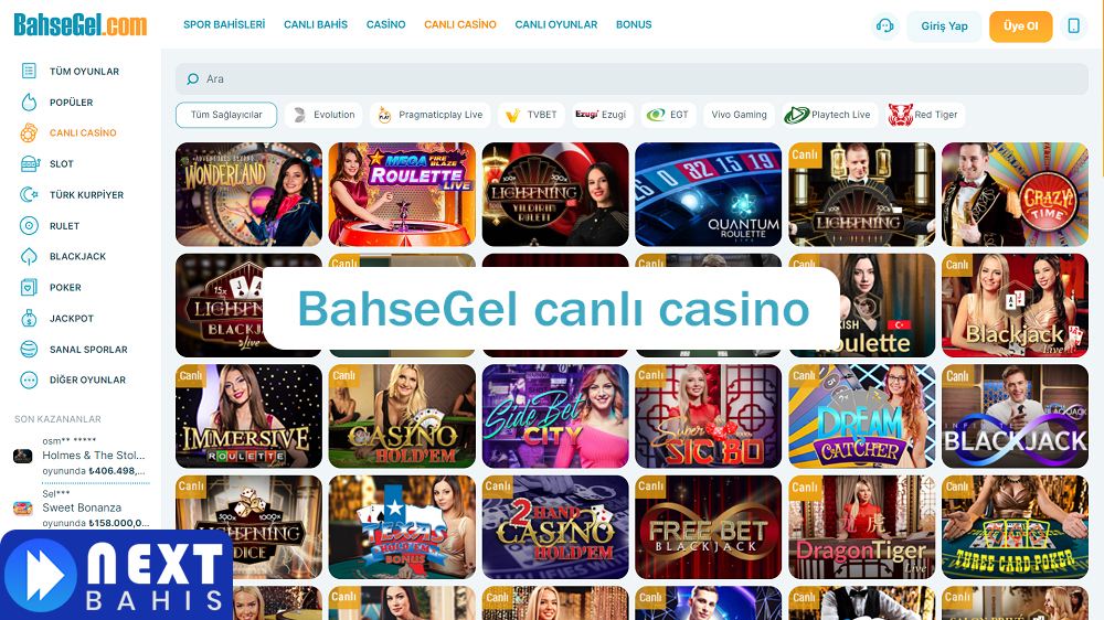 BahseGel canlı casino
