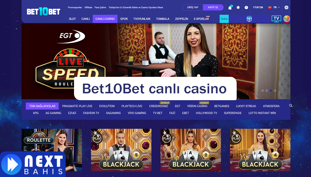 Bet10Bet canlı casino