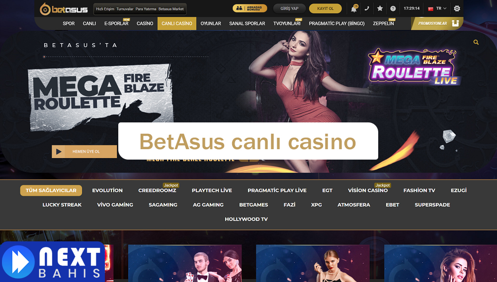 BetAsus canlı casino