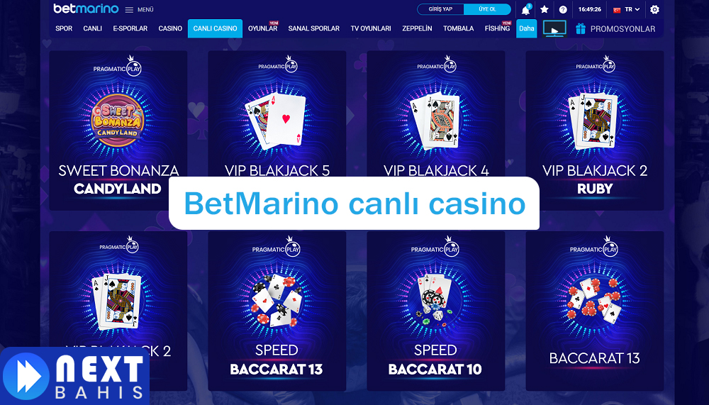 BetMarino canlı casino
