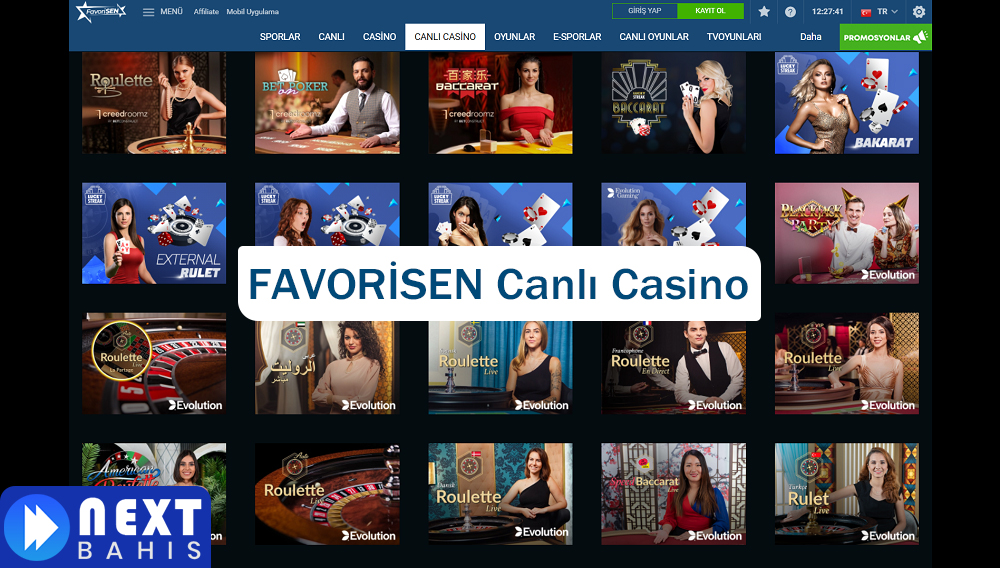 FAVORİSEN Canlı Casino
