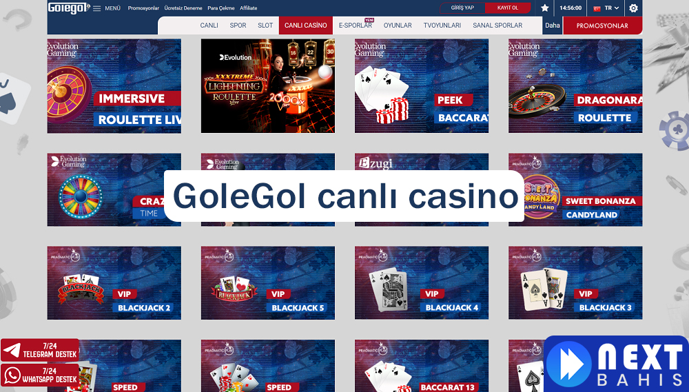 GoleGol canlı casino