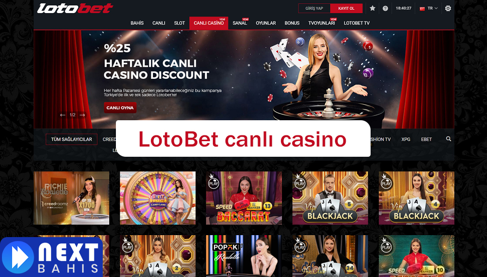 LotoBet canlı casino