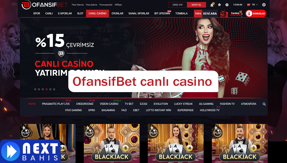 OfansifBet canlı casino