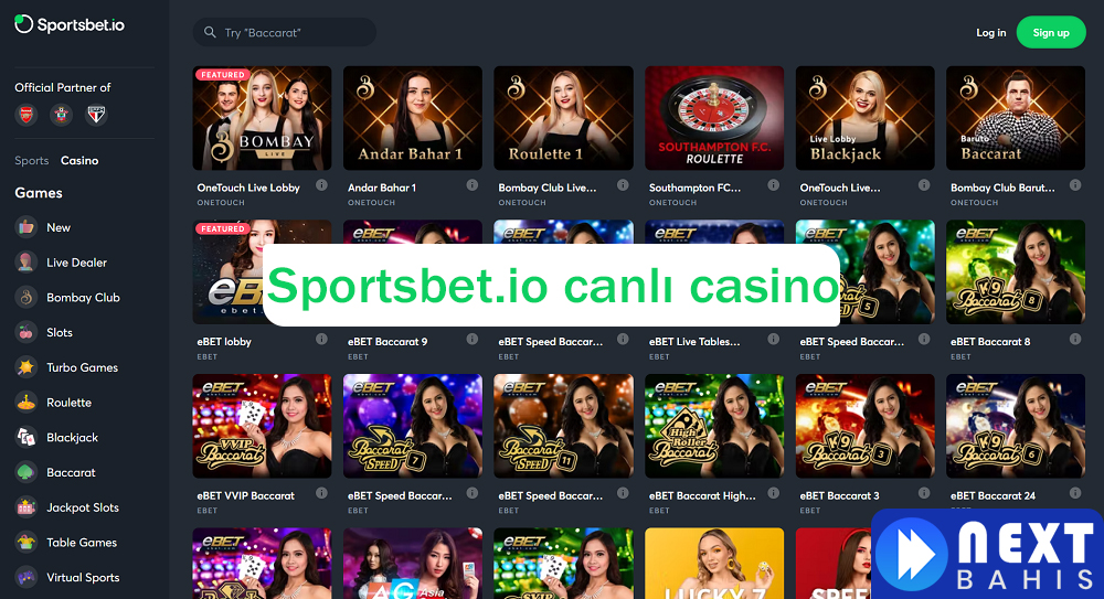 Sportsbet.io canlı casino