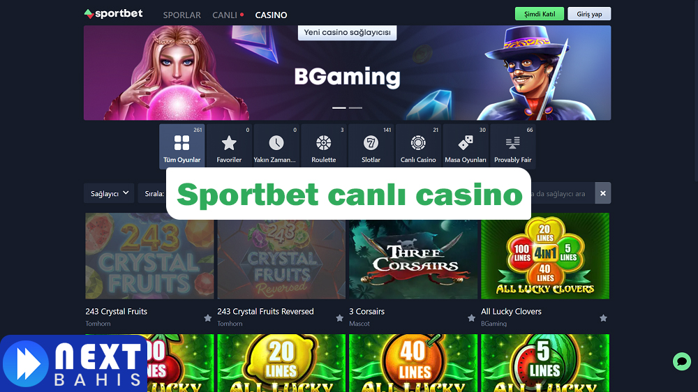 Sportbet canlı casino