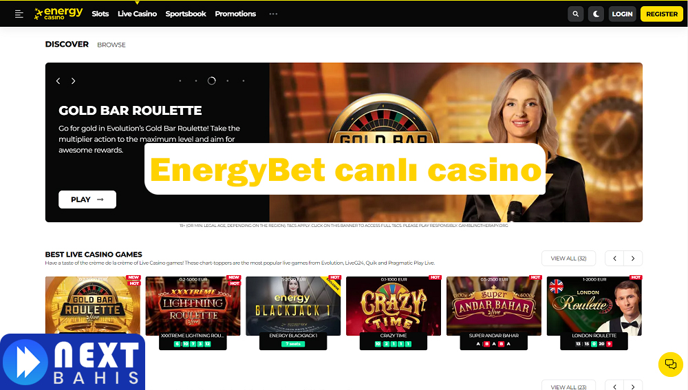 EnergyBet canlı casino