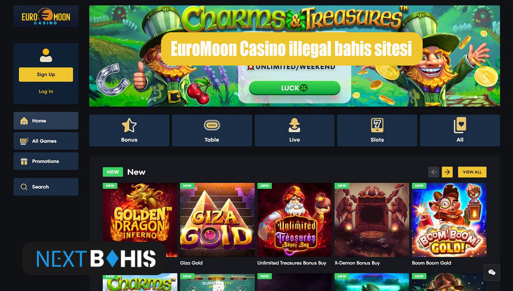 EuroMoon Casino illegal bahis sitesi