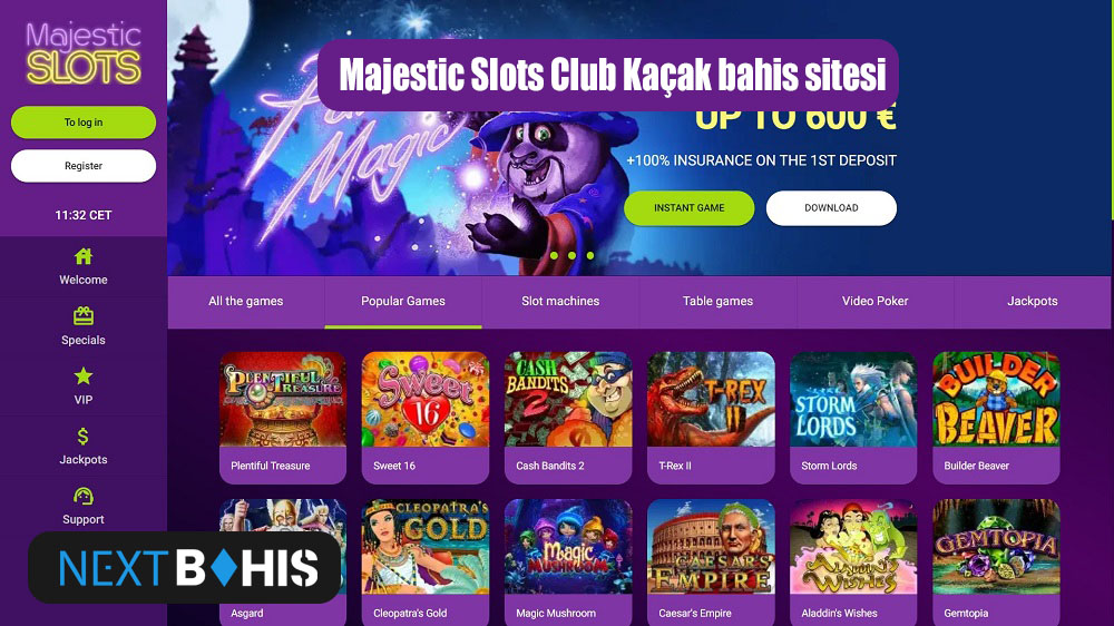 Majestic Slots Club Kaçak bahis sitesi